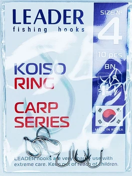 Гачок Leader KOISO RING № 4 (10 hooks)