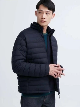 Пуховик короткий мужской Uniqlo 482186447 M Синяя (1159828086)