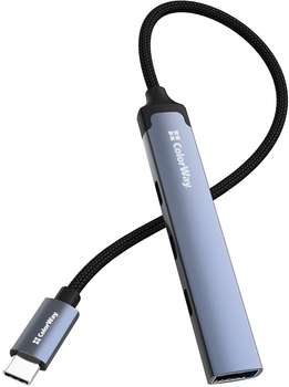 USB-хаб СolorWay USB-C 4-в-1 USB-C2.0х3/USB3.0 (CW-HUB07)