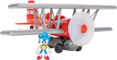 Фигурка Ёжик Соник и Торнадо Биплан Свет и Звук Sonic Movie 3 The Hedgehog Tornado Biplane Jakks 42328