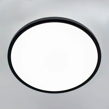 Накладной светодиодный светильник Esllse OKO 54W R ON/OFF 5500Lm 2500К-5500К LED черный круглый 400×25мм 220V