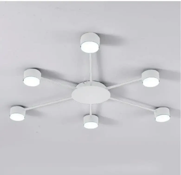Люстра RAY SLIM 6xGX53 WHITE белая LUMINARIA 220V IP20 (потолочный светильник под сменные LED лампы) 950x55мм