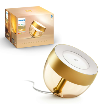 Philips Hue Настольная лампа Iris, 2000K-6500K, Color, Bluetooth, димируемая, золотистая