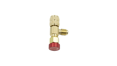 Кран для заправочного шланга под фреон R-22, R-410a (5/16"-1/4" SAE, угловой)