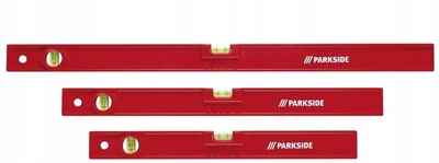 Набор строительных уровней разных размеров Parkside 3шт Красный (431245)