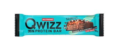 Батончик Nutrend Qwizz Protein Bar 60 г Шоколад - Кокос