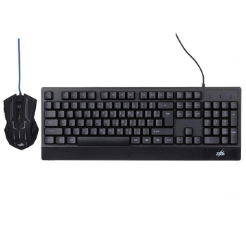 Комплект проводной Клавиатура и мышка UKC с LED подсветкой от USB M-710 клавиатура игровая