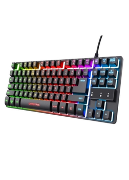 Клавиатура мембранная игровая TLK 87 клавиш с подсветкой 8980 Black