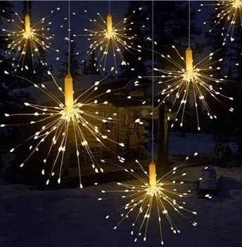 Гирлянда "Феерверк" USB с 600 LED-лампами и пультом управления для создания яркой и уютной атмосферы в любом интерьере, для дома, офиса и мероприятий