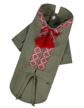 Вышиванка для собак Dogs Bomba з китицями для собак Dogs Bomba хакі RUB-50 3 р.