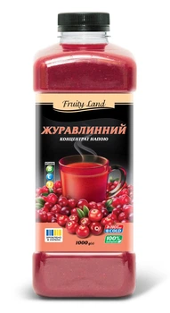 Журавлина чай концентрат напою Fruityland,1кг