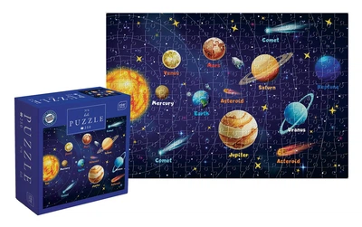 Пазли тришарові серія KIDS Solar System 6, розмір 48х33 см, 250 шт. ТМ INTERDRUK