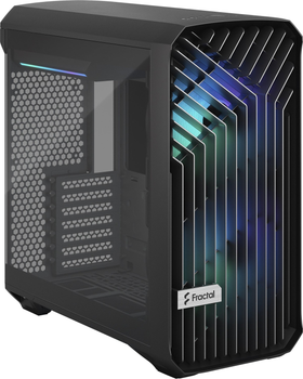 Корпус Full-Tower без БЖ Fractal Design Torrent Compact Black RGB TG Light Tint (E-ATX, 2x180мм, Radiator 360мм front)