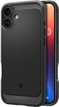 Панель Spigen Rugged Armor MagFit для Apple iPhone 16 Matte Black (ACS08214)