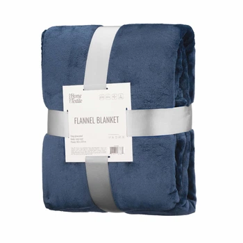 Плед ARDESTO Flannel 160х200 см синій темний