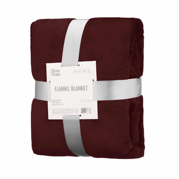 Плед ARDESTO Flannel 160х200 см бургунди бордовый