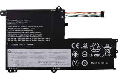 Батарея L15C3PB1 для ноутбука Lenovo IdeaPad 330S-14 330S-15 Flex 4-1480 4-1580 (11.4V 51 Wh) Replacement