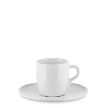 Набір із 4 чашок з блюдцями для кави Alessi Itsumo 85 мл (NF07/76S)