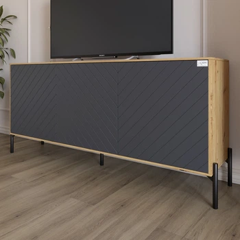 Тумба Lion Амарант 168x40x76.5 см Дуб Артизан/Графитовый (LION-043005)