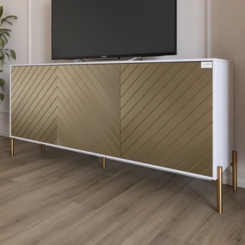 Тумба Lion Амарант 168x40x76.5 см Нимфея Альба/Перламутровый металлик (LION-043062)