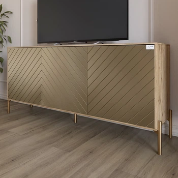 Тумба Lion Амарант 168x40x76.5 см Дуб Аппалачи/Перламутровый металлик (LION-043049)