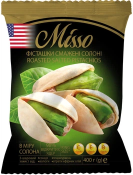 Фісташка смажена Misso Cолона 400 г (0.4 кг) (4820232570951)
