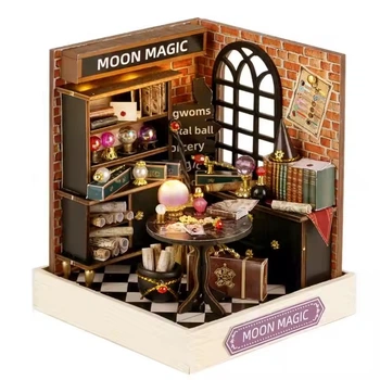 3D конструктор Румбокс со световыми эффектами "Лунная магия" конструктор Room Box кукольный домик своими руками (RB046)