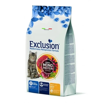 Exclusion Cat Adult Beef – Сухой монопротеиновый корм для взрослых кошек с говядиной 1.5 кг.