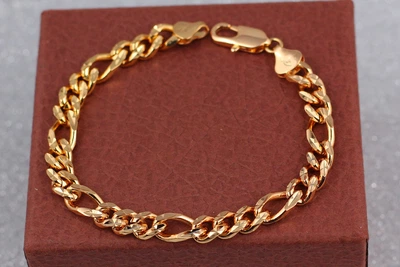 Браслет Xuping Jewelry граненное картьє 20 см 7 мм золотистий