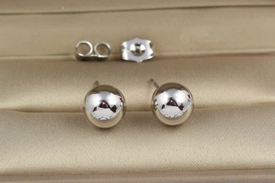 Сережки гвоздики Xuping Jewelry кульки 8 мм сріблясті