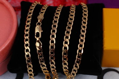 Цепь Xuping Jewelry панцирная 50 см 5 мм золотистая