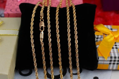 Цепь Xuping Jewelry канатик 60 см 3 мм золотистая