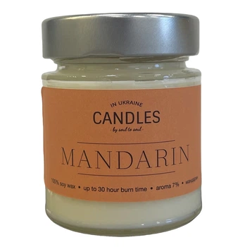 Свічка Candles ароматизована Mandarin 120 г