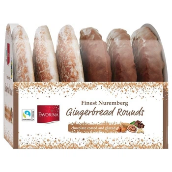 Різдвяні пряники Favorina Gingerbread Rounds 300г.