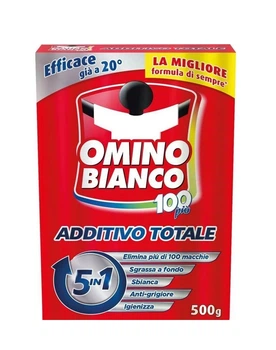 Средство для виведения пятен Omino Bianco Additivo Totale, 052694, 500 гр