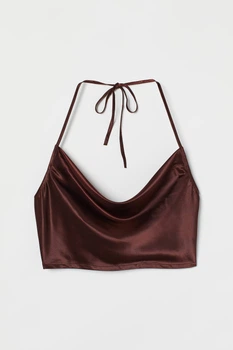 Топ H&M XL темно-коричневий 21031018137