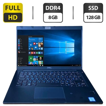Ультрабук Dell Latitude 7390 / 13.3" (1920x1080) IPS / Intel Core i5-8350U (4 (8) ядра по 1.7 - 3.6 GHz) / 8 GB DDR4 / 128 GB SSD / Intel UHD Graphics 620 / WebCam б/у