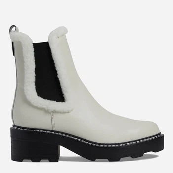 Женские демисезонные челси высокие Calvin Klein 105231722 38.5 Молочные (1159827816)