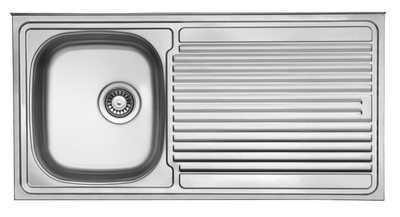 Кухонная мойка накладная UKINOX STL 1000 500 GT 5C декор