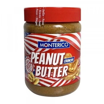 Арахісова паста Monterico Crunchy зі шматочками арахісу 500g