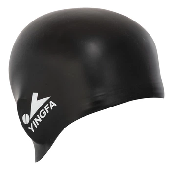 Шапочка для плавания силиконовая для взрослых Yingfa Round 0072 размер S Black
