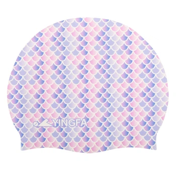 Шапочка для плавания силиконовая для взрослых Yingfa 0091-1 Lilac-Violet