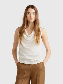 Майка жіноча United Colors of Benetton 123VD10DD-674 S Бежева (8055268177386)