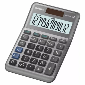 Калькулятор Casio MS-120FM-WA-EP, серый (CALC-CAS-MS-120FM-WA)