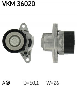 Натягувач ременя SKF (VKM 36020)