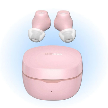 Бездротові вакуумні навушники Bluetooth з мікрофоном у кейсі, Рожеві (ARTWM0IPink)
