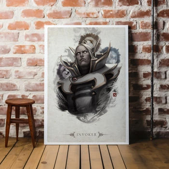 Интерьерная картина Дота 2, Инвокер, Carl the Invoker, Dota 2, плакат для геймера, 60×43 см (id2322)