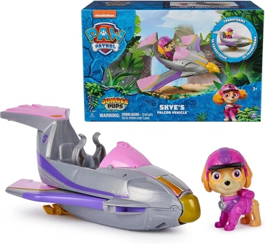 Ігровой набор Spin Master Paw Patrol Jungle Skye Falcon Vehicle щенячий патруль в джунгляхсамолёт сокол Скай