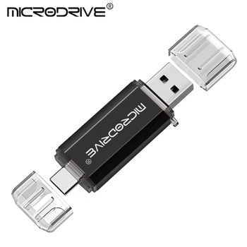 Флешка MicroDrive 128Gb USB Type-C Black