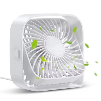 Вентилятор TOPK K50 USB, 8.5cm, 3 швидкості, USB 5V 1m, 5W, 360град. white